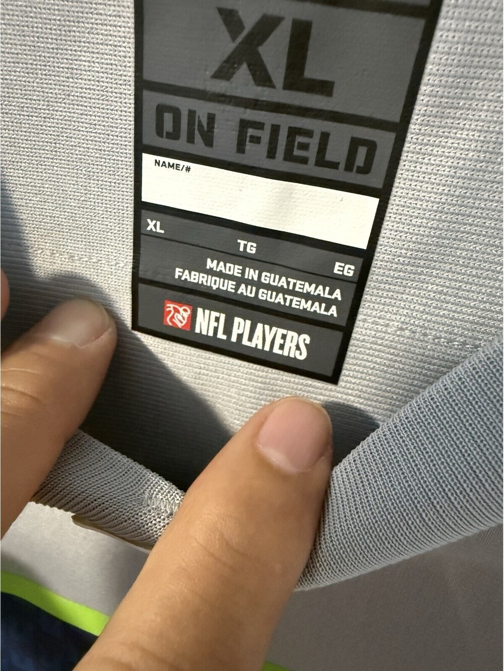 Seattle Seahawks Russell Wilson #3 Men’s XL Nike Jersey Wolf Grey - Authentic
